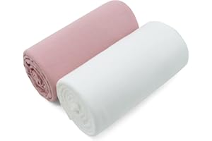 Aijoviko Newborn Photography Props Baby Photo Props Wrap Blanket for Baby Boys Girls(Blush&Ivory)