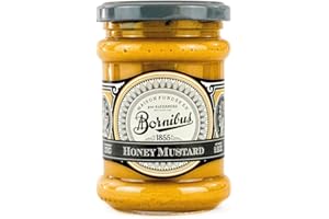 Bornibus Honey Mustard Dipping Sauce, 9.52oz - Gourmet Condiment - French Mustard - Pack of 1
