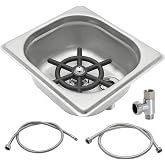 Pitcher Rinser , DIBTSA Automatic Glass Cup Washer , 304 Stainless Steel Coffee Milk Tea Cup Cleaner, for Home Kitchen Hotel Bar Restaurant (6.9x6.3x2.6 Inch)