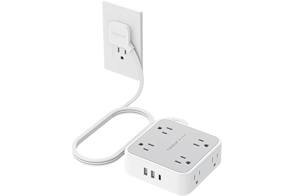 TESSAN 11-in-1 Surge Protector Strip 5ft 1