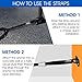 Yes4all Wall Anchor/Wall Mount Bracket for Suspension Straps, Battle Ropes, Yoga Swing – Included Webbing Strap, Steel Anchor Bolts and Snap Hook