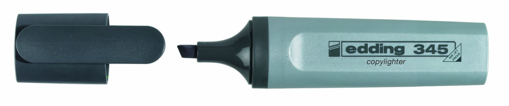 Edding e-345 Highlighters Wedge Tip 2-5 mm Pack of 10 Grey