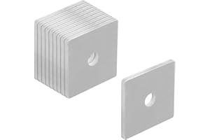 eoere 10 PCS Aluminum Flat Square Washer Plate for 1-5/8" Strut Channel, Solar Panel Mounting Bracket