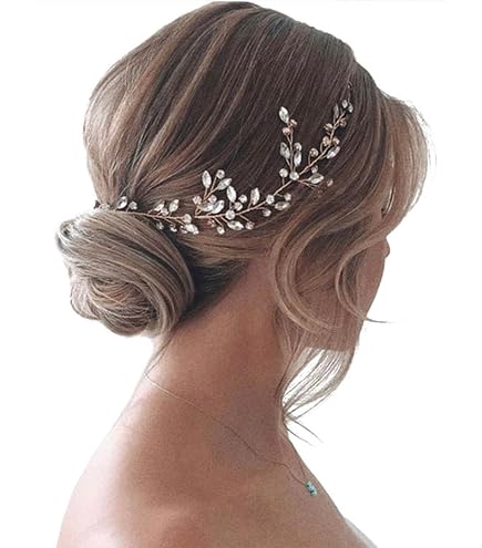 JAKAWIN Bride Wedding Crystal Hair Vine Silver Rhinestone Hair Piece Bridal Hair Amazon.com : JAKAWIN Bride Rhinestone Wedding Hair Vine  main image 3