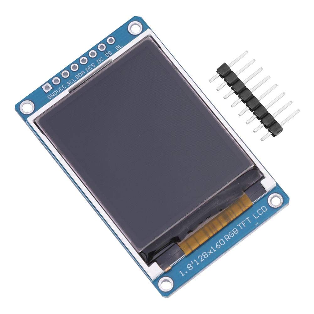 LCD Display Module, 1.8Inch TFT LCD Display Screen 128RGB x 160 Resolution Serial Peripheral Interface for Arduino