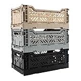 Collapsible Storage Box, Foldable Crate Organizer