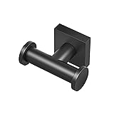 Gatco 5635AMX Glam Too Double Robe Hook, Matte Black