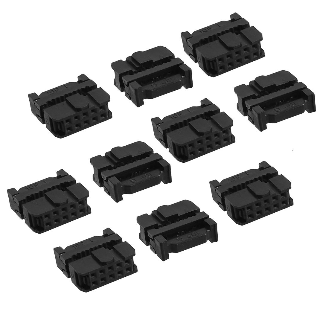 Sourcingmap 10 Pcs 10 Position Female IDC Socket Flat Ribbon Cable Connectors FC-10P