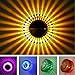 Fullfun Colorful RGB Spiral LED Wall Lamp Light, 360 Degrees, Remote control (B)