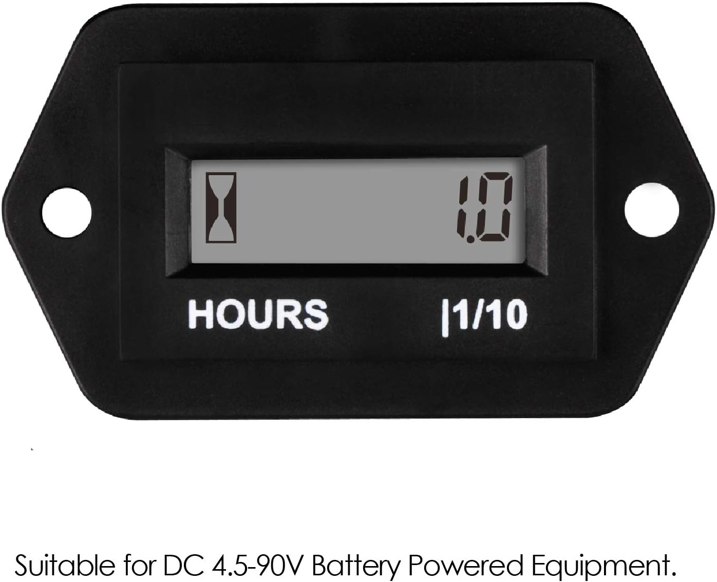 Jayron Resettable Hour Meter DC 4.5 to 90V LCD Digital Display No Battery,Used for Lawn Mower Generator ATV UTV Chainsaw Snowmobile and Most DC Powered Equipment - Image 3