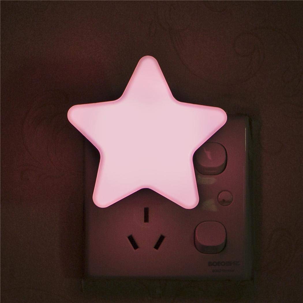 hotstype Mini Pentagram Night Light Creative LED Sensor Lamp Bedroom Home Accessories Night Lights