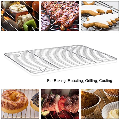 P&P CHEF Cooling Rack Pack of 2, Stainless Steel Small Cooking Rack for