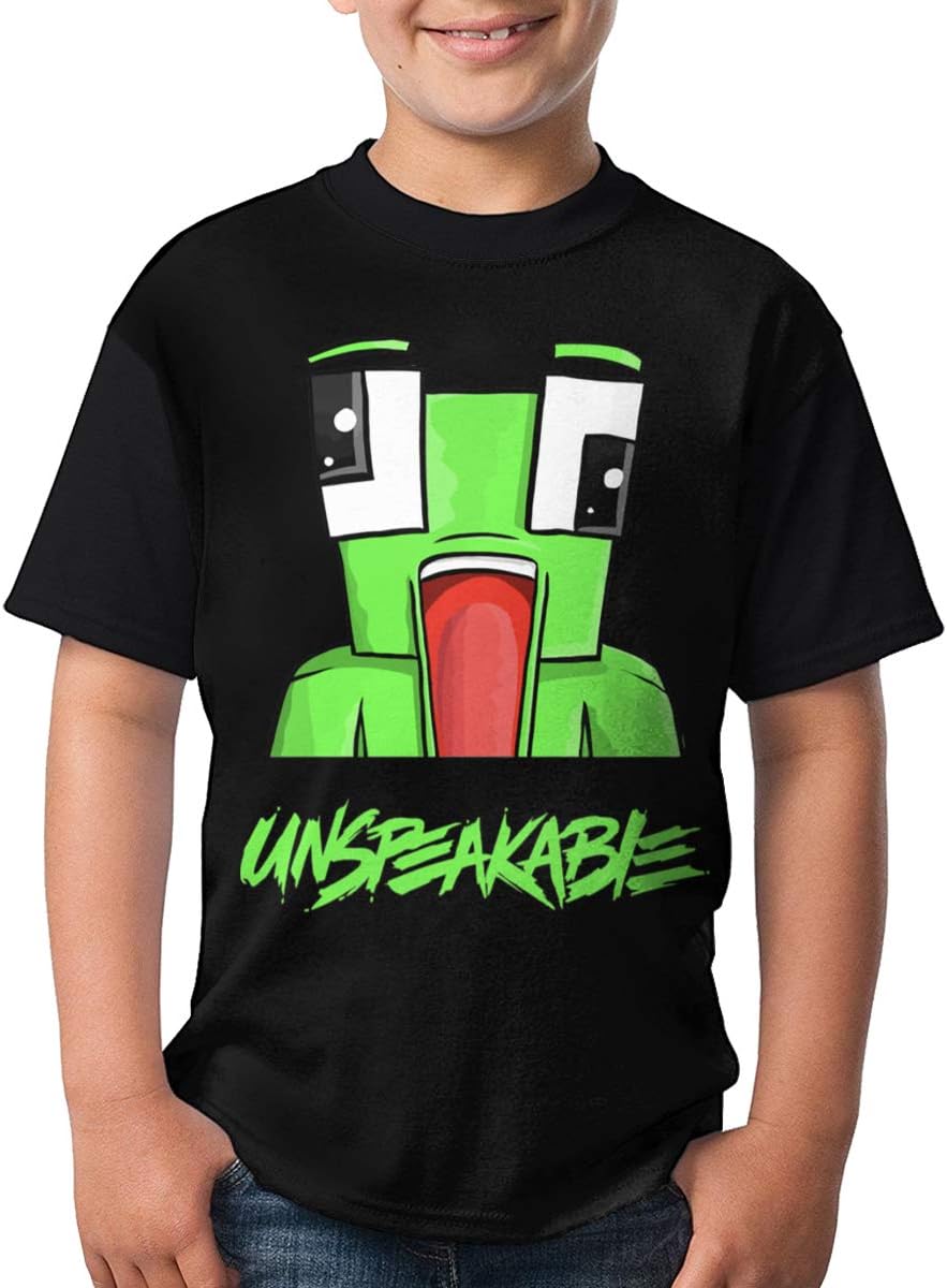 NPD5KWVUGS Kids Un_Frog O-Neck T-Shirt for Boys Girls Black S