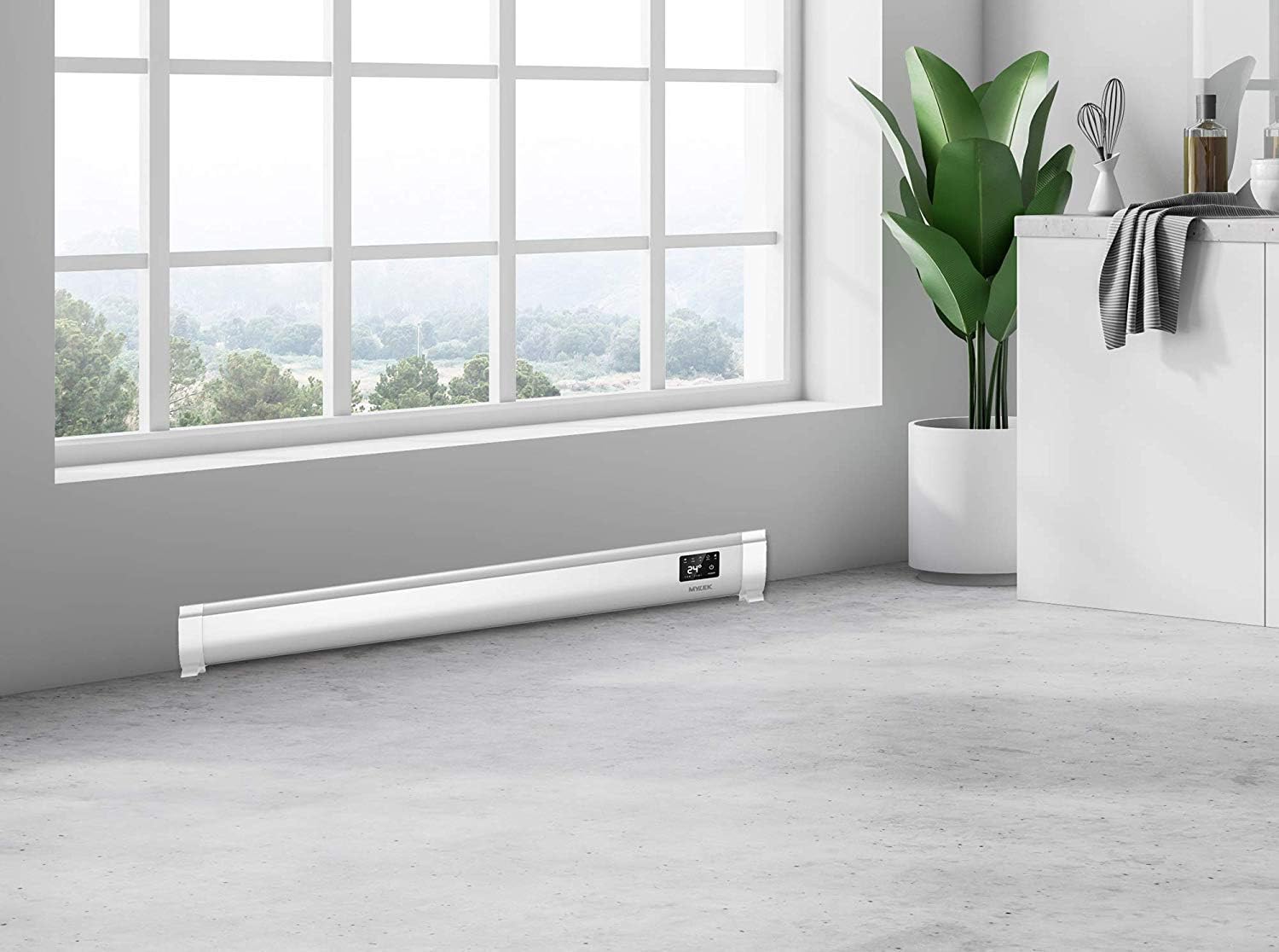 Super Saturday MYLEK Electric Skirting Board Convector Heater 1KW Low