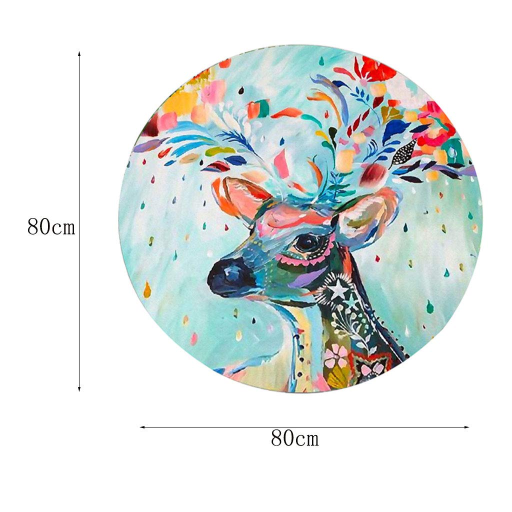 Amazon.com: Alfombra de terciopelo de poliéster redondo ...