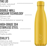 Chilly's Original Vacuum Insulated Water Bottle 500ml Matte Burnt Yellow view 3