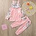 Harry Potter Baby Clothes,2PCS Children Kids Long Sleeves Floral Print Hooded Top Clothes+Pants Set Outfit,Baby Girls' Clothing Sets,Pink,L