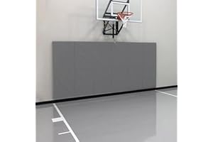 PROGOAL Gym Wall Paddings Basketball Court Wall Protection Pad - 2”Thick Foam Wall Mat Durable Protector for Wall-Mounted Basketball Hoops Garage Taekwondo（60" Lx20 W）