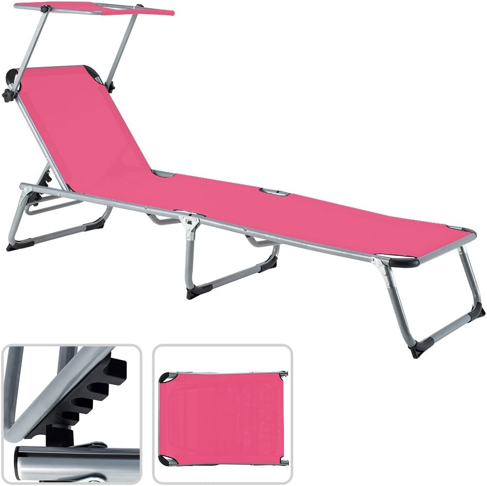 Liegestuehle mit schattenabdeckung