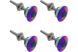 ZYHW 4Pcs Quick Latch Hood Pins, Universal Aluminum Quick Release Lock Latch Bumper, License Plate Lock Clip for Bumper Hood or DIY 1.25 inch(Color)