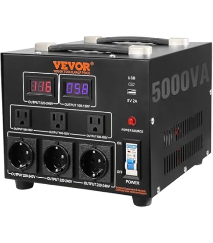 Amazon.com: PowerBright Vc-2000J Transformer Step up/Down 2000