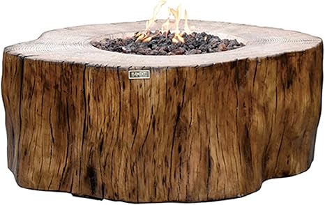 Amazon Com Elementi Manchester Outdoor Firepit Table 42 Inches Rectangular Fire Pit Concrete Patio Heater Electronic Ignition Backyard Fireplace Cover Lava Rock Included Liquid Propane Garden Outdoor