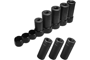 ZEIKIWE 70500 Tap Socket Set, 8-Piece – 1/4" & 3/8" Drive, Fits All MCTI Standard Taps (1/2" & 1/8" NPT, Up to 12mm Metric), Ideal for Socket Wrench Set Use