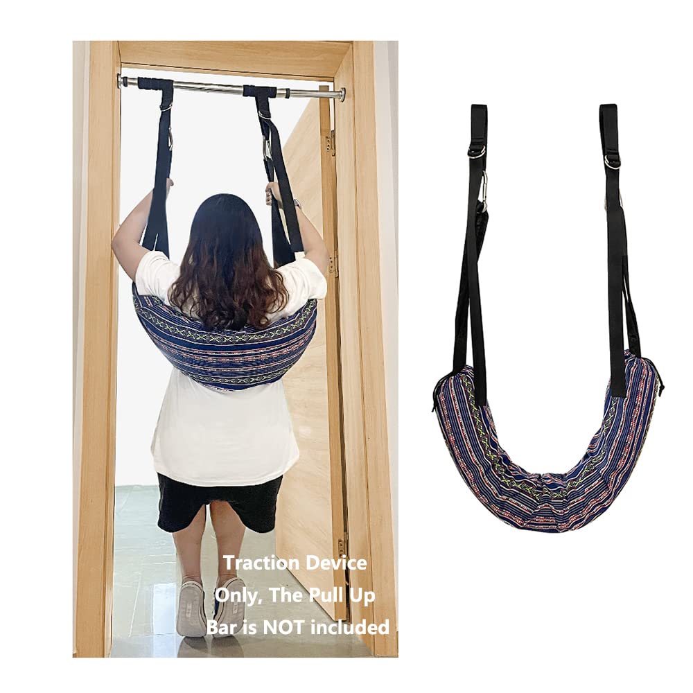 Photo 1 of Spinal Decompression Devices Back Traction Stretcher Spine Decompression Machine Lumbar Traction Device for Lower Back Pain Relief Back Stretching Device Door Traction Pillow