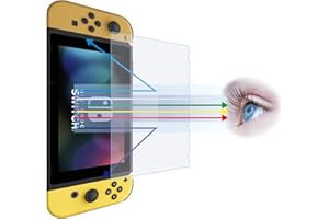 Entwth Anti Blue Light Tempered Glass Screen Protector[2 Pack] for Switch 6.2-inch[Eye Care,Relieve Eye Fatigue] Blocks Excessive Harmful Blue Light & UV 9H Anti Glare Anti-Scratches