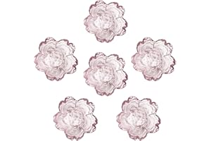 Pink Cherry Blossom Shaped Dessert Bowls, Mini Crystal Bowl, Small Glass Bowls, Tea Bag Holder, Dipping Bowls, Soy Sauce Dish