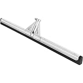 DSV Standard Heavy-Duty Floor Squeegee 30&rsquo;&rsquo;, Double Foam Rubber Blade Garage Squeegee, Taper Pole Connection - Handle Sold Separately for Tiles, Concrete and Asphalt