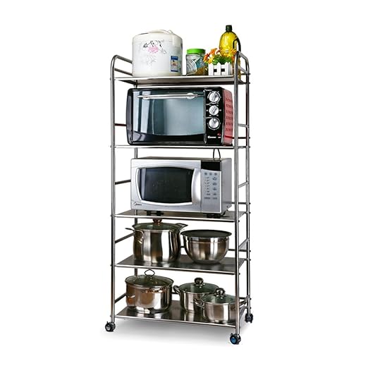 LXLA- Estante De Cocina De 5 Niveles Acero Inoxidable 304 El ...