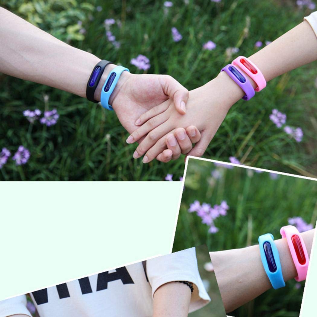 yagot Pulsera Repelente de Mosquitos Anti Mosquito Pest Insect Niño Repelente Muñequera Pulsera Artefacto de Verano(Color al Azar)