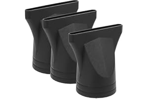 Baluue 3pcs Hair Dryer Attachment, Plastic Narrow Hair Dryer Nozzle Replacement, Blower Nozzle Concentrator for 40mm-48mm Styling Tool Home and Salon Use