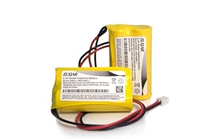 elxjar (2-Pack) 2.4V 600mAh BP2-A Dual-LITE Ni-CD Battery Pack Replacement for Exit Sign Emergency Light, CSXWREB3 HUBBEL Battery, BP2A BP2-0A 0BP2-0A