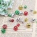 Pengxiaomei 200 PCS Craft Bells, Colorful Jingle Bells Christmas Bells, Jingle Bells for Crafts Party & Festival Decorations and Jewelry Making (0.4 Inch, 0.6 Inch)