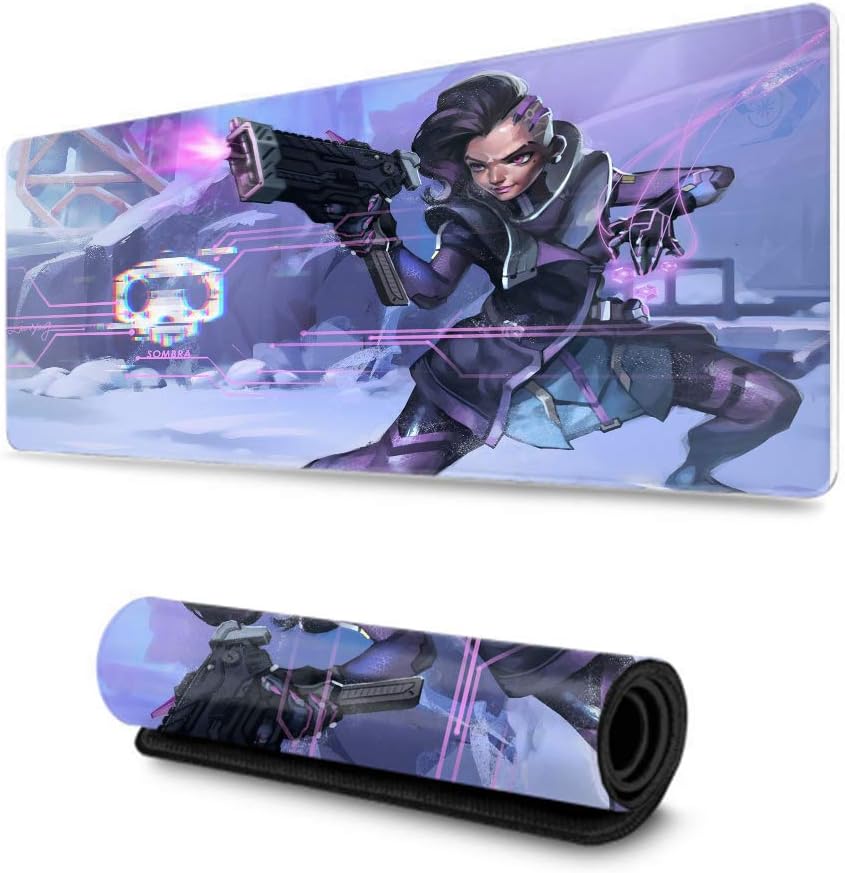 Overwatch,Hard Gaming Mouse Pad,Professional Gaming Mouse Pad,Custom Mouse Pad,Ultra Thick 3Mm-(Sombra)