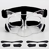 HIAARO QK01 Nose Guard for Broken Nose, Face Shield Masks for Soccer and Basketball Sports, Adjustable for Adults and Teenagers, Suitable for Men and Women
