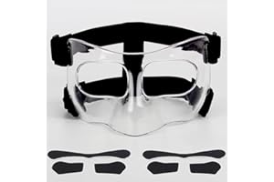HIAARO QK01 Nose Guard for Broken Nose, Face Shield Masks for Soccer and Basketball Sports, Adjustable for Adults and Teenagers, Suitable for Men and Women