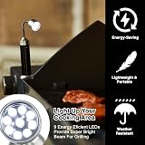 SA Products BBQ Grill Light Set 2 - 9 LED Magnetic Base 360° Adjustable Battery view 4