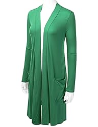 LALABEE Women's Long-Line Long Sleeve Open Front