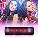 Portable Wireless Bluetooth Speakers, Outdoor Home Hi-Fi LED Speaker with Lights Built-in Mic,AUX,TF, FM Radio,Hands Free Support for Ipad, iPhone, Samsung,Galaxy Black