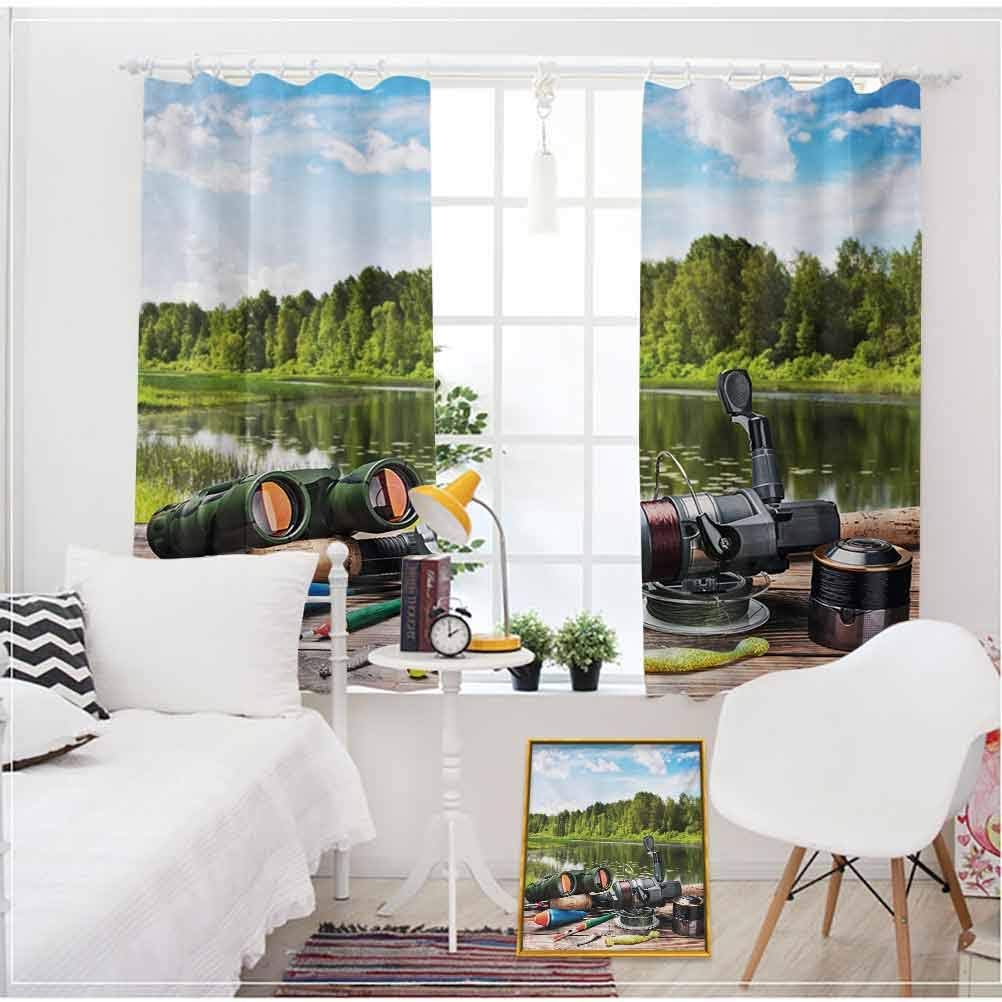 Hunting Black Out Curtains Fishing Tackle on a Pontoon Lake