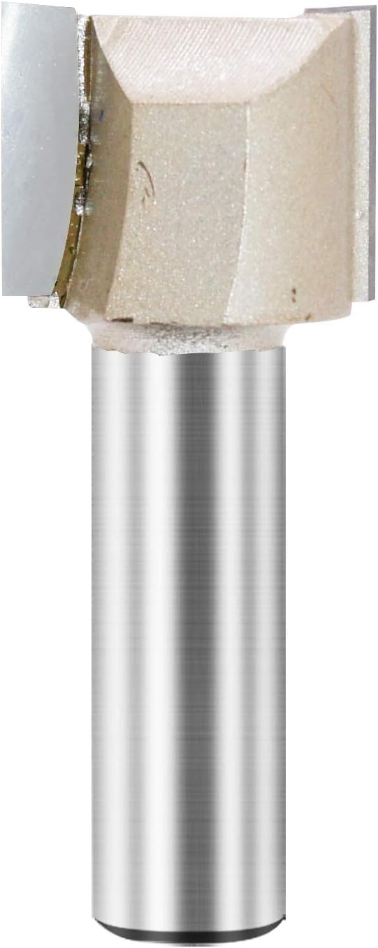 Straight Router Bit Double Flute Plunge Router Bit Carbide Tipped Woodworking Tool 1/2’’ Shank Cutting Dia. 1 inch