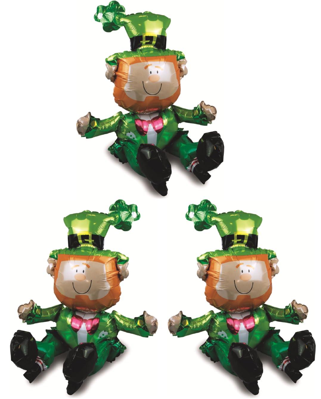 Photo 1 of St. Patricks Day Lucky Balloons - Sitting Green Irish Man Foil Balloons for Saint Patrick's Day Birthday Baby Shower Party Decoration Supplier