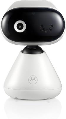 Baby Monitor PIP1000 con Telecamera - Telecamera per bambini con controllo tramite app - Baby Monitor - Visione notturna e comunicazione bidirezionale - Montaggio a parete - Bianco