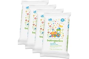 Babyganics Toy, Table & Highchair Wipes, 25 Count, 4 Pack