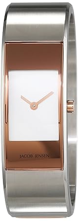 JACOB JENSEN Damen Analog Quarz Uhr mit Edelstahl Armband Eclipse Item NO. 445