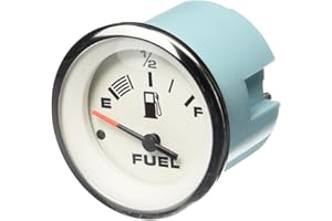 Teleflex Marine 59655P Medium Lido Fog Resistant Fuel Gauge