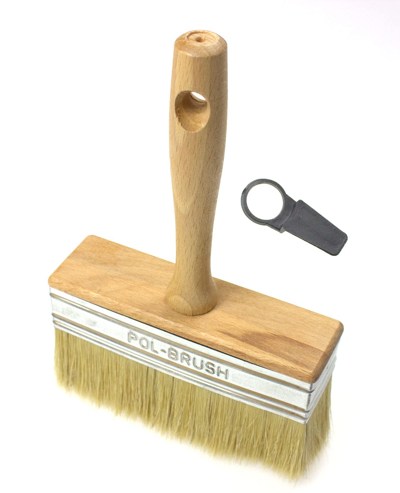 POL-BRUSH Wallpaper Brush - Masonry Brush - Large Multipurpose Brush - Perfect for Painting Ceilings, Fences, Sheds and Decks 50mm x 150mm